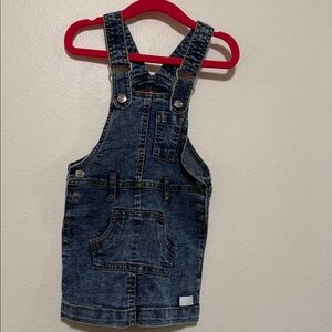7 for all mankind baby girl size 12 month jean overall dress